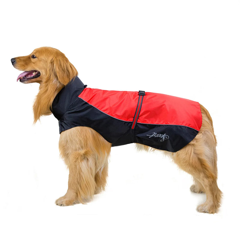 Stylish Waterproof Raincoat for Large Dogs