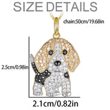 Beagle Pendant Necklace – Elegant Puppy Jewelry Gift