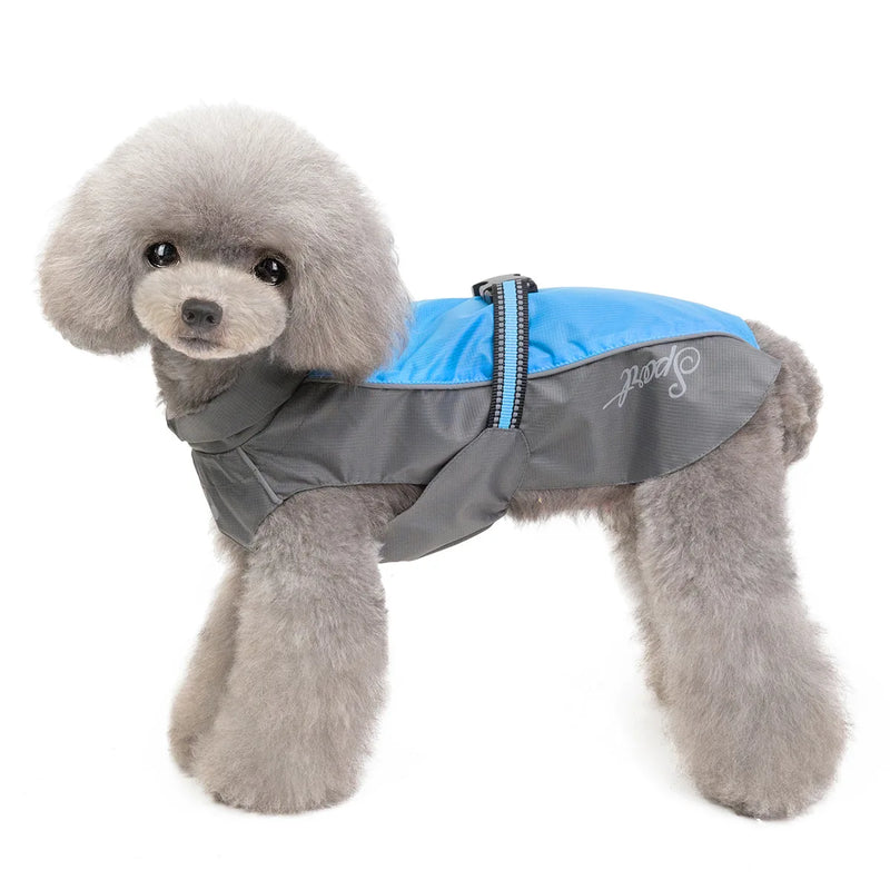 Stylish Waterproof Raincoat for Large Dogs