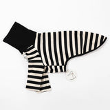 Pet Black White Striped Clothing New Italian Greyhound