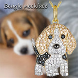 Beagle Pendant Necklace – Elegant Puppy Jewelry Gift