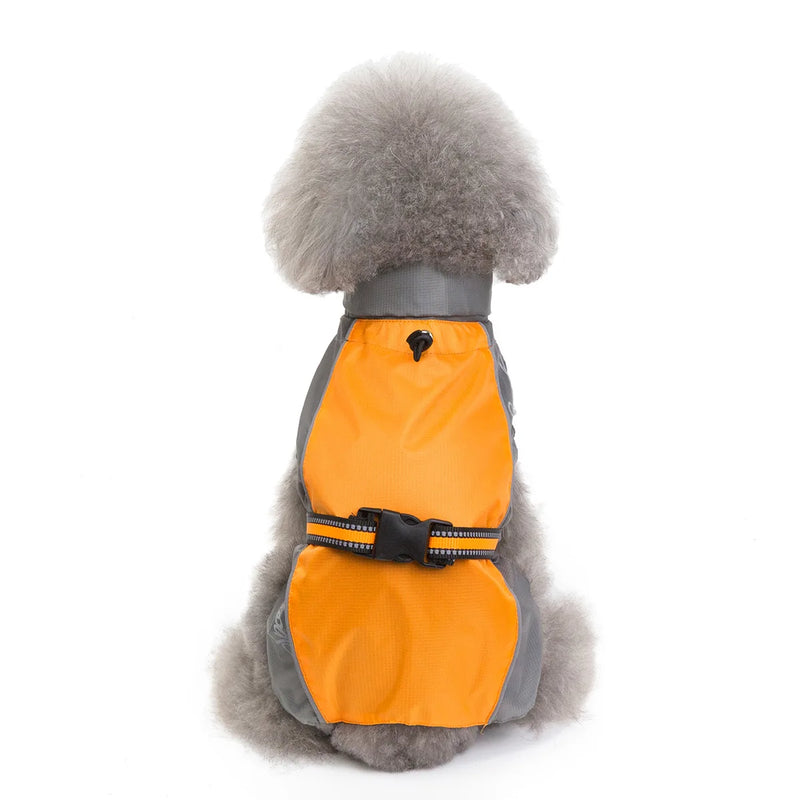 Stylish Waterproof Raincoat for Large Dogs