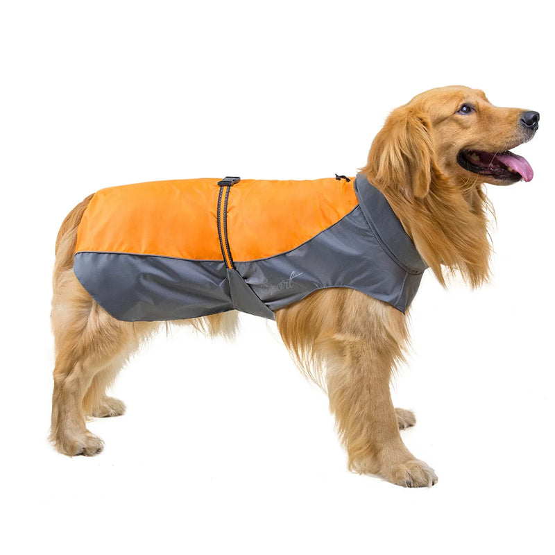 Stylish Waterproof Raincoat for Large Dogs