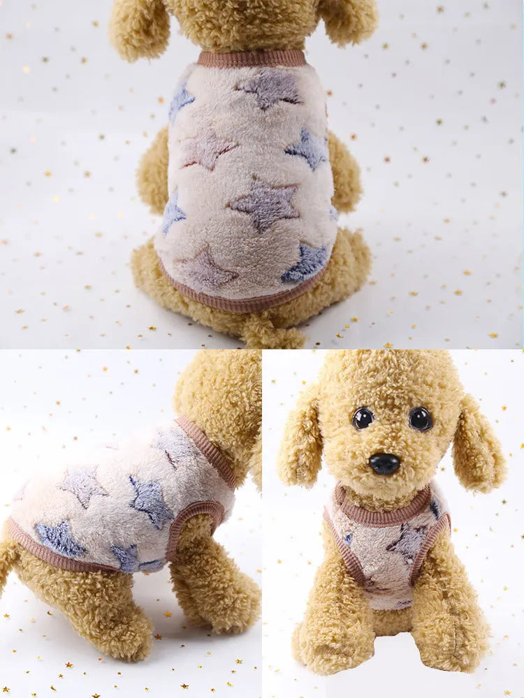 Cute Printed Clothing for Small Pets Warm&Soft