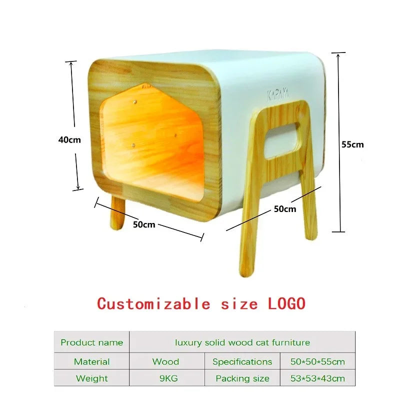 Luxury Wooden Kennel Cat House - Hot Sale High Quality