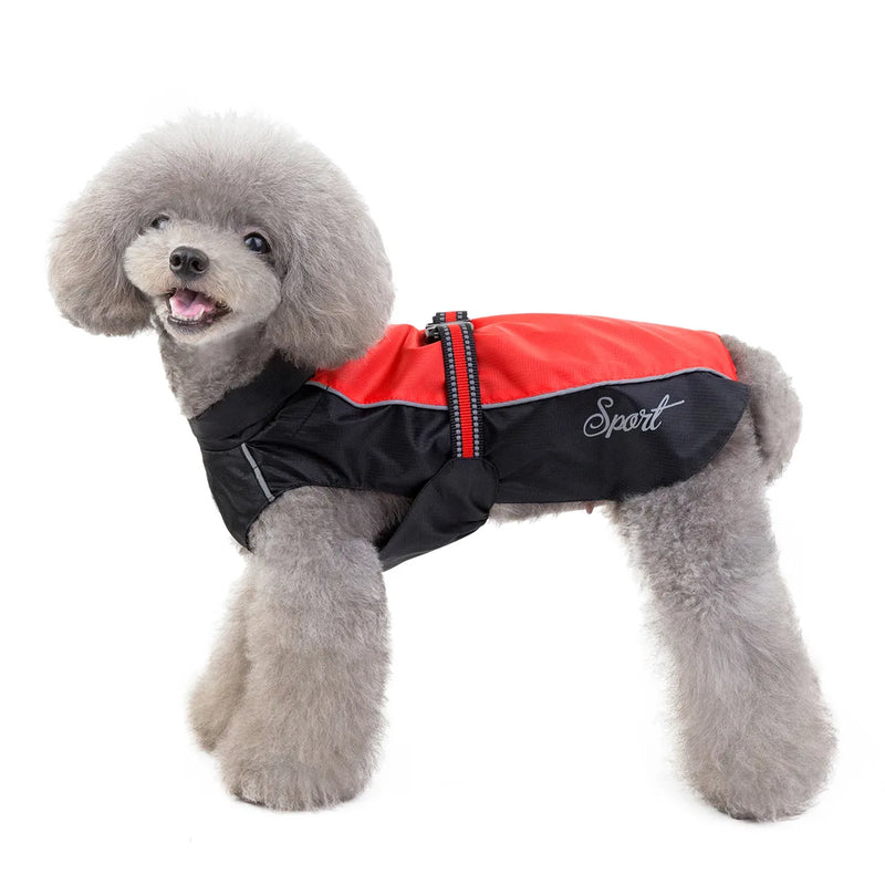 Stylish Waterproof Raincoat for Large Dogs