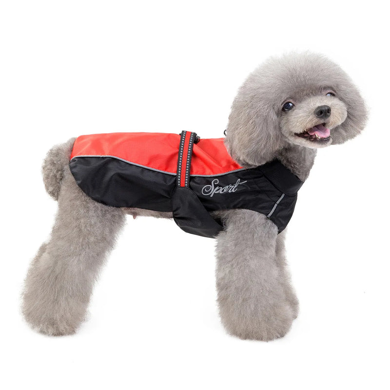 Stylish Waterproof Raincoat for Large Dogs