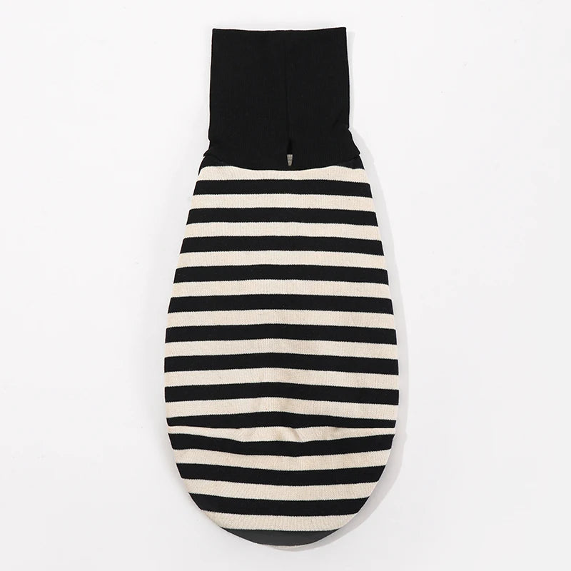 Pet Black White Striped Clothing New Italian Greyhound