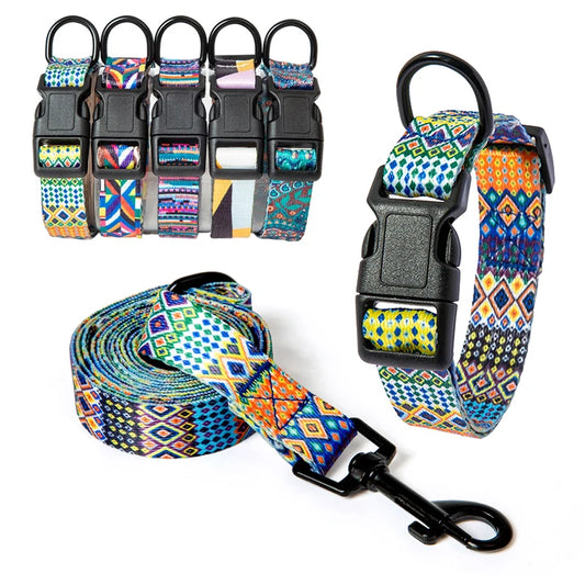 Set van halsband en riem voor huisdieren