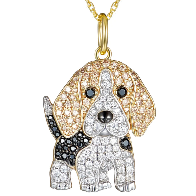 Beagle Pendant Necklace – Elegant Puppy Jewelry Gift