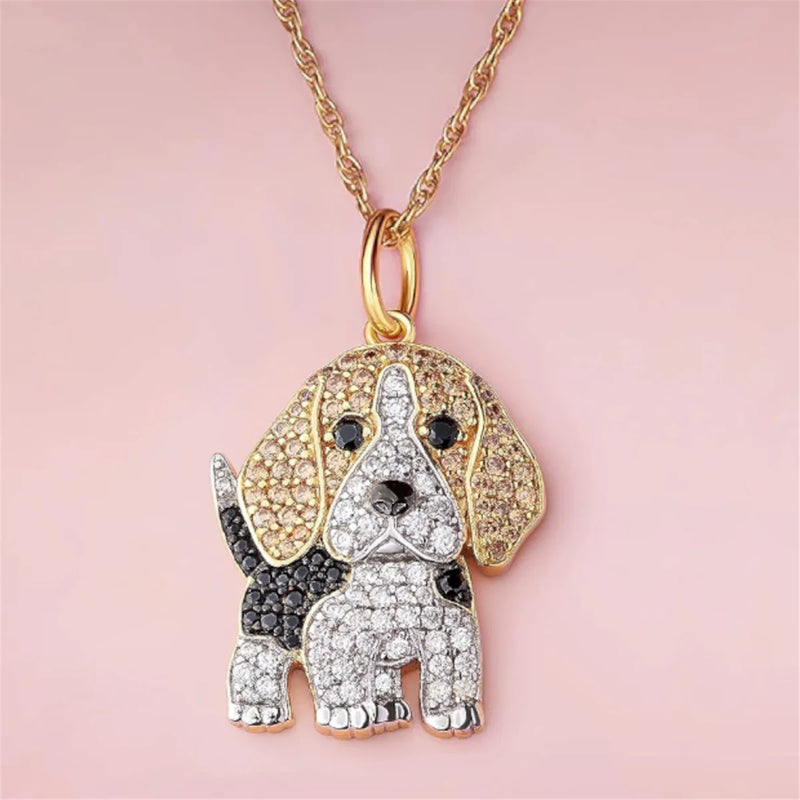 Beagle Pendant Necklace – Elegant Puppy Jewelry Gift