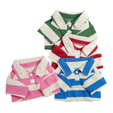 Summer Striped Polo Shirt for Dogs and Cats