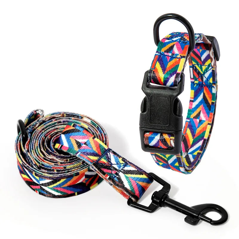 Set van halsband en riem voor huisdieren