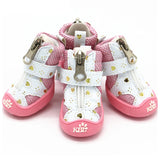 Small Dog Booties 4PCS Cute Breathable Shoes