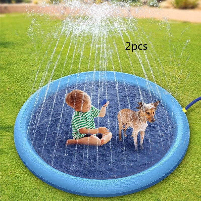 Non-Slip Splash Pad For Kids And Pets Pool Summer Outdoor Water Backyard Fountain