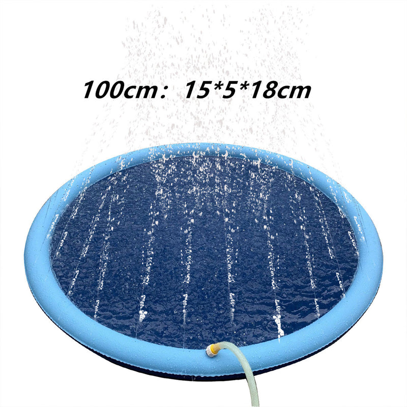 Non-Slip Splash Pad For Kids And Pets Pool Summer Outdoor Water Backyard Fountain