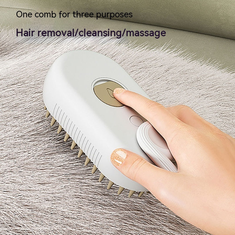 Steam Brush for Dog/Cat 3 In 1