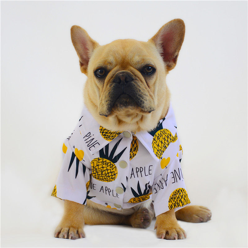Lente en zomer dunne huisdier shirt bedrukking