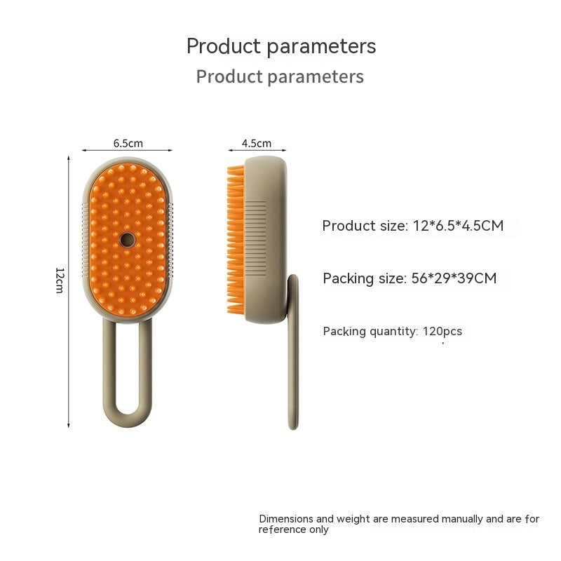 Steam Brush for Dog/Cat 3 In 1